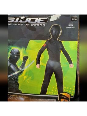 G.I. Joe Snake Eyes Child Costume Sizes 4-6